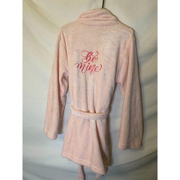 * New NWT Fabulous Womens Pink Fluffy Robe Size Large "Be Mine" Valentine - Picture 3 of 4